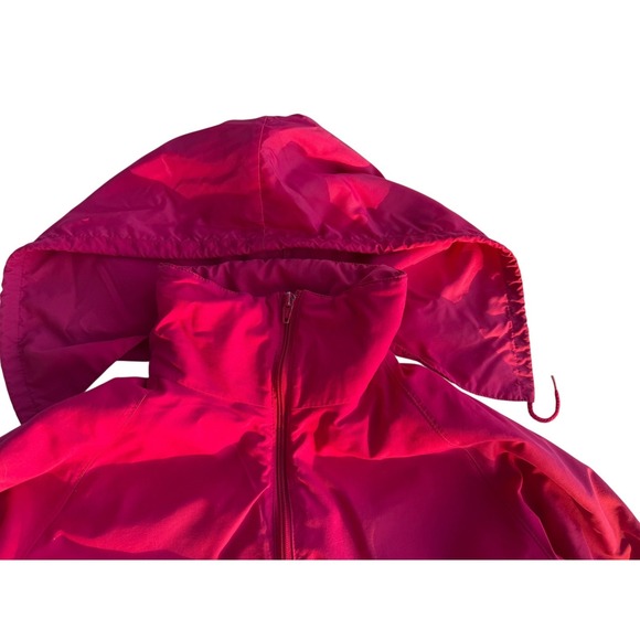 Vintage Helly Hansen Helly-Tech Rain Jacket Pink Waterproof Hooded Shell Womens - Picture 3 of 10